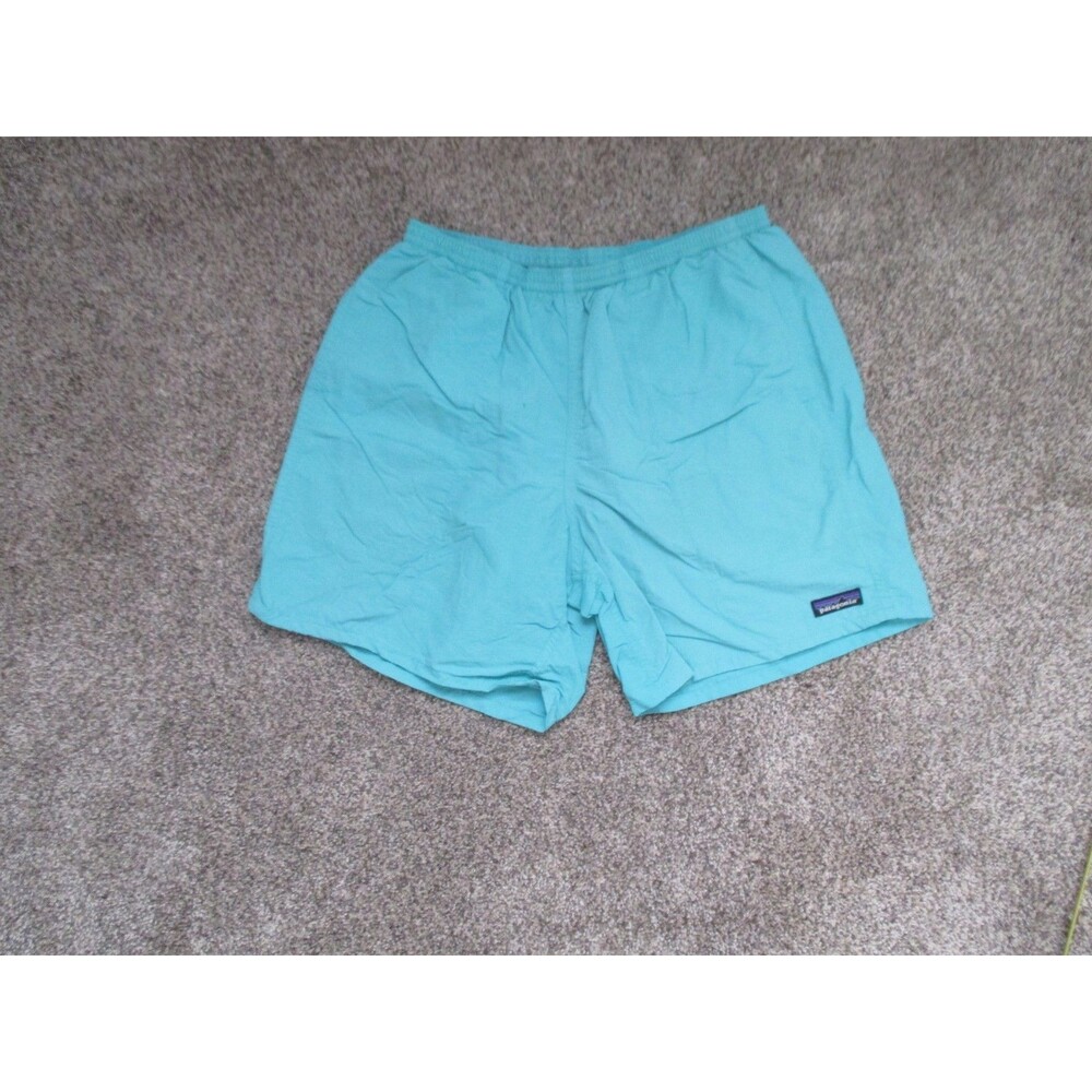Patagonia swim trunks mens M blue lined turqoise